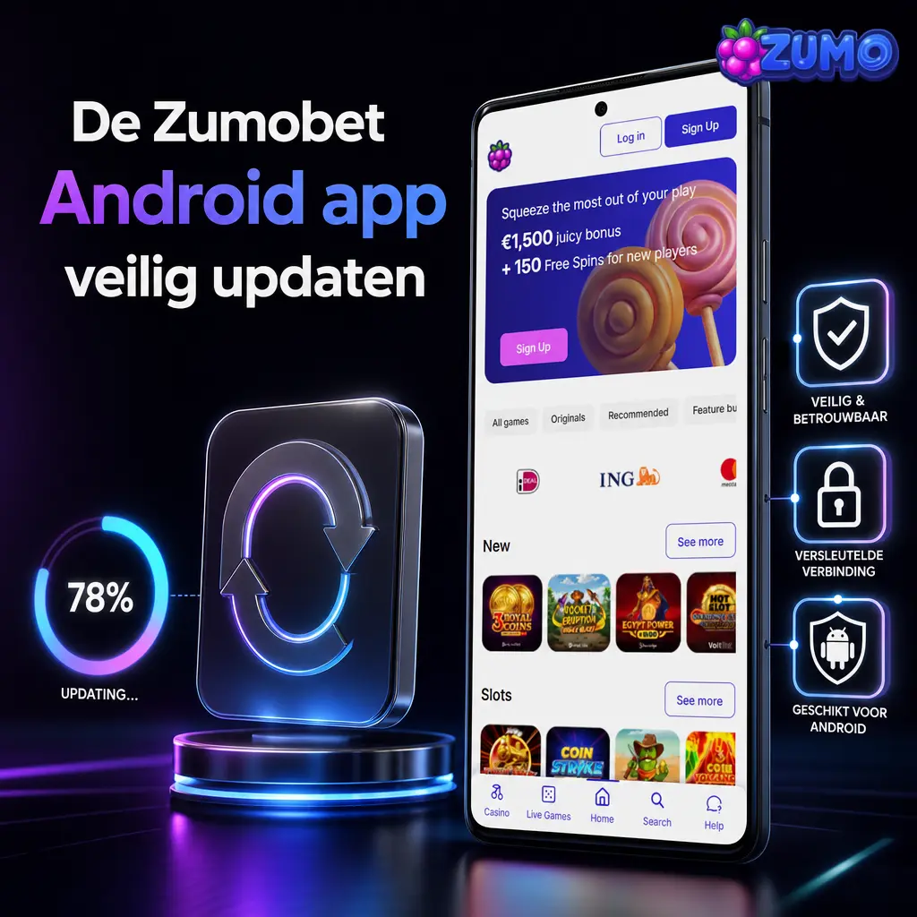 Zumobet Android app veilig updaten met nieuwste APK-bestand en versiecontrole