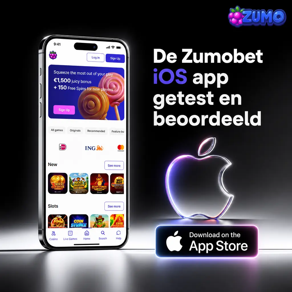 Zumobet iOS app beoordeling met Safari en PWA installatie op iPhone en iPad